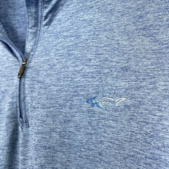 Greg Norman Long Sleeve Stretch Golf Performance Shirt Men's Navy 1/4 Zip Size L - Picture 4 of 7